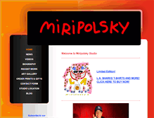 Tablet Screenshot of miripolskystudio.com
